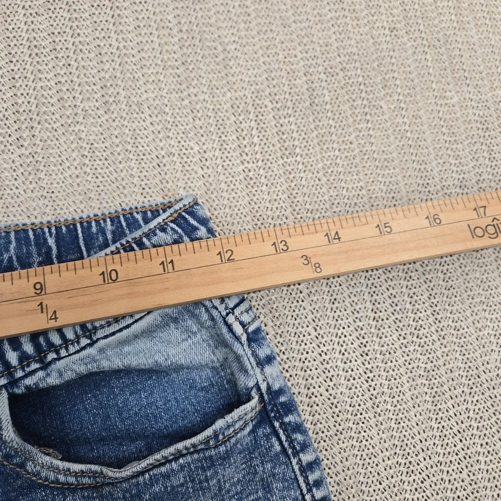 Old Navy Shorts Boys Medium 8 Blue Karate Built-In Flex Max Denim Distressed